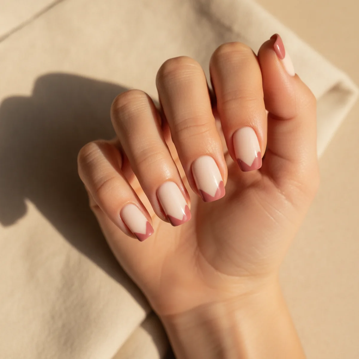 Mirror Chrome Side Stripe — unique nail design ideas