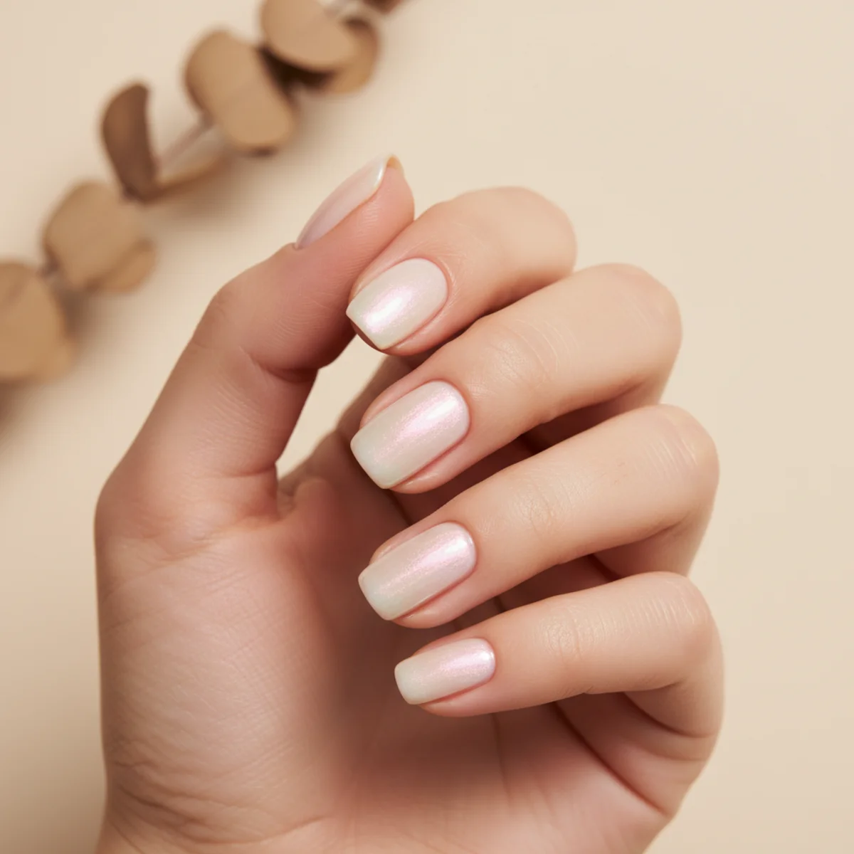 Floating Flake Encasement — unique nail design ideas