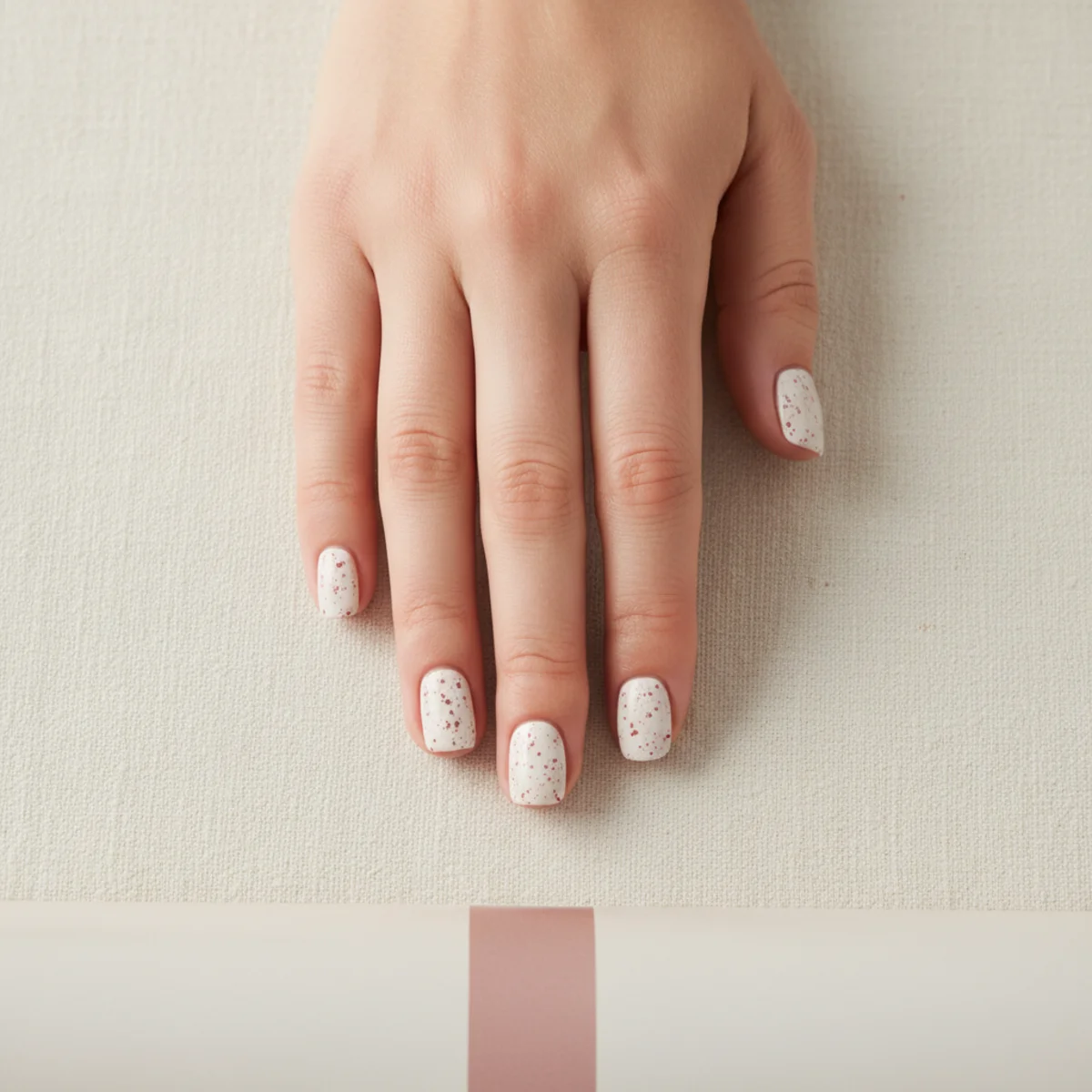 Smoke Ribbon Across Two Fingers — unique nail design ideas