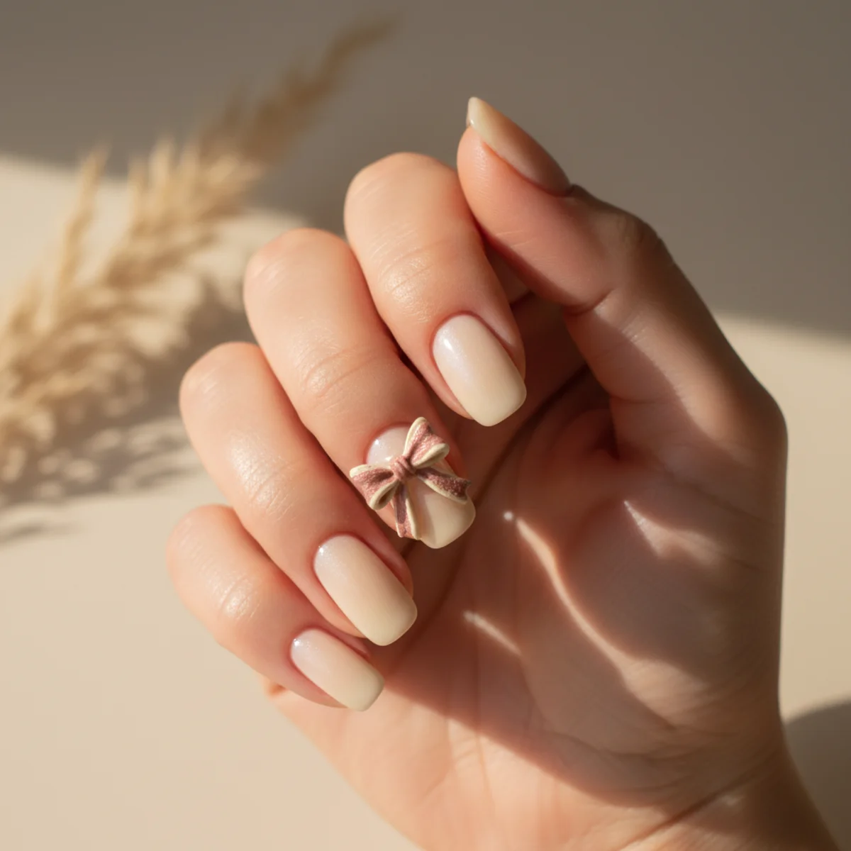 Half-Moon Negative Space — unique nail design ideas