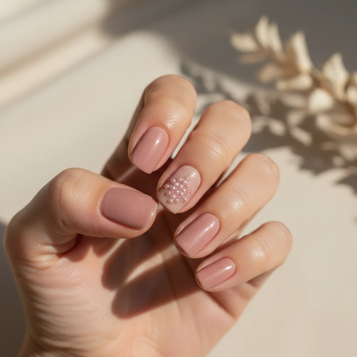 Glazed Pink Donut — valentine's day nail design ideas