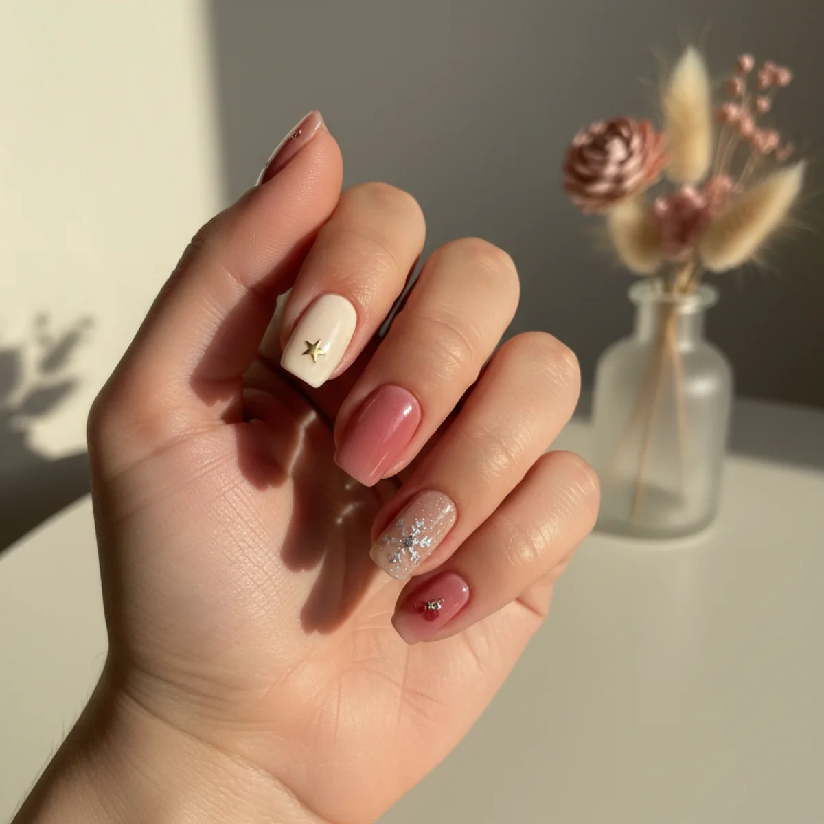 Sheer Red Glaze Valentine — valentine's day nail design ideas