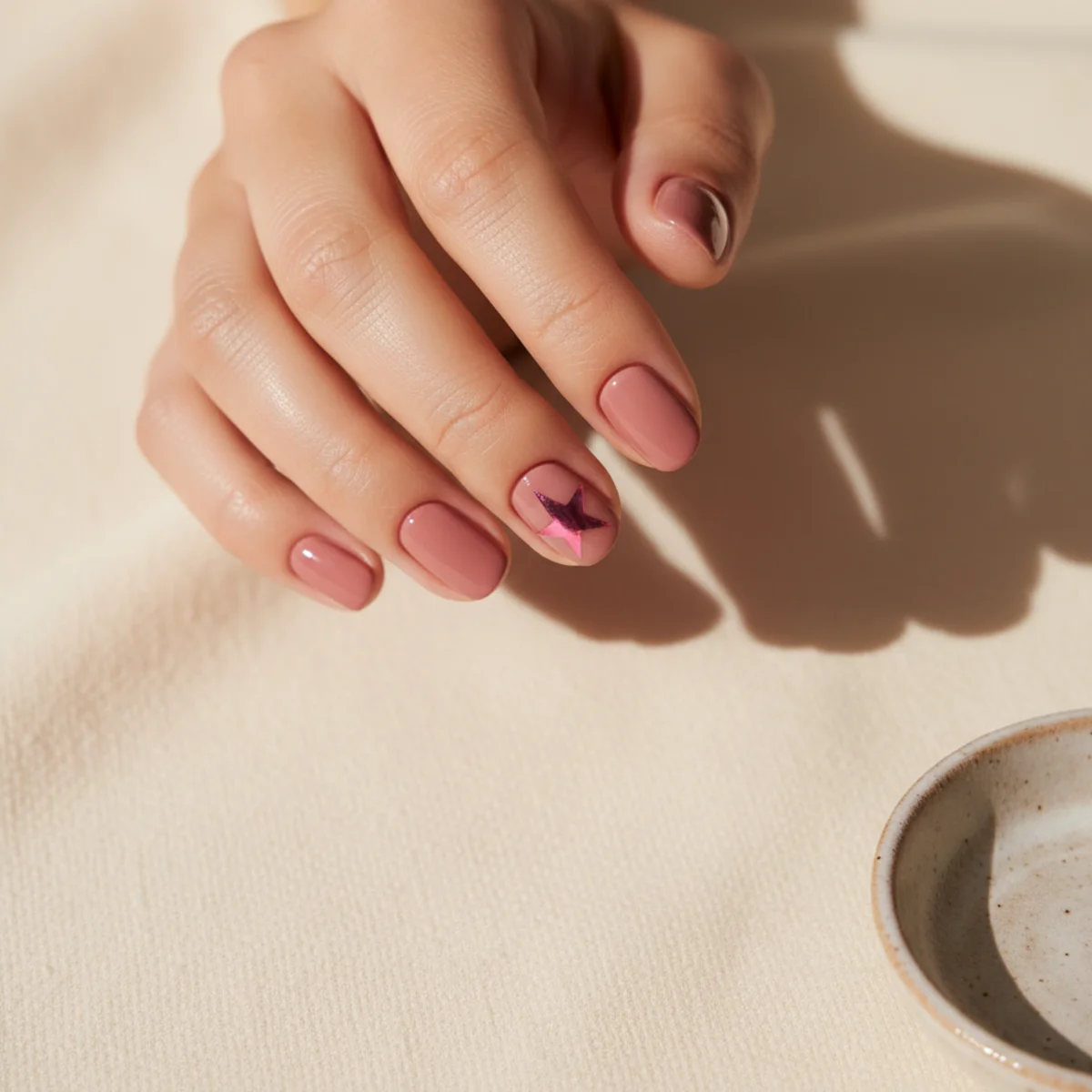 Mini Heart Tip Confetti — valentine's day nail design ideas