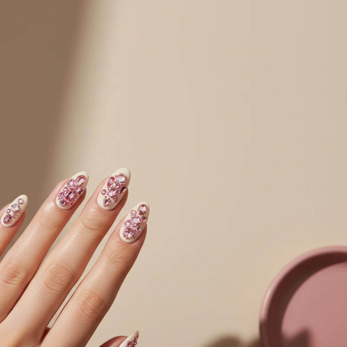 Velvet Mauve Magnetic Valentine — valentine's day nail design ideas