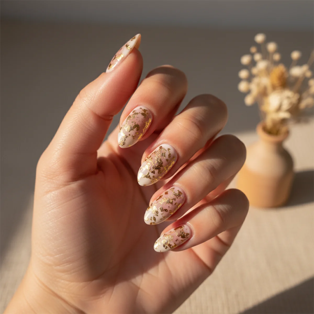 Sheer Champagne Wedding — wedding nail design ideas