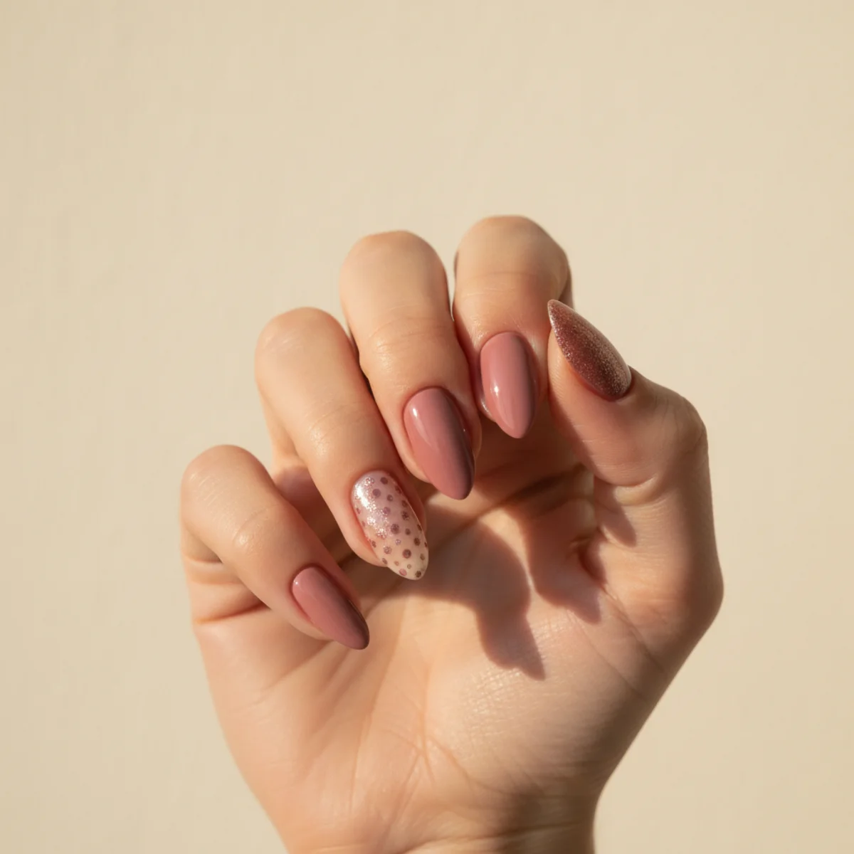 Tonal Nude Ombre Wedding — wedding nail design ideas
