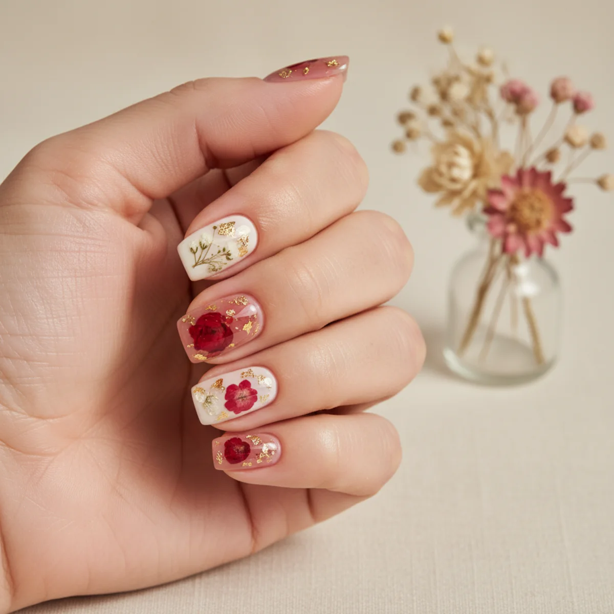 Aura French Sheer Wedding — wedding nail design ideas