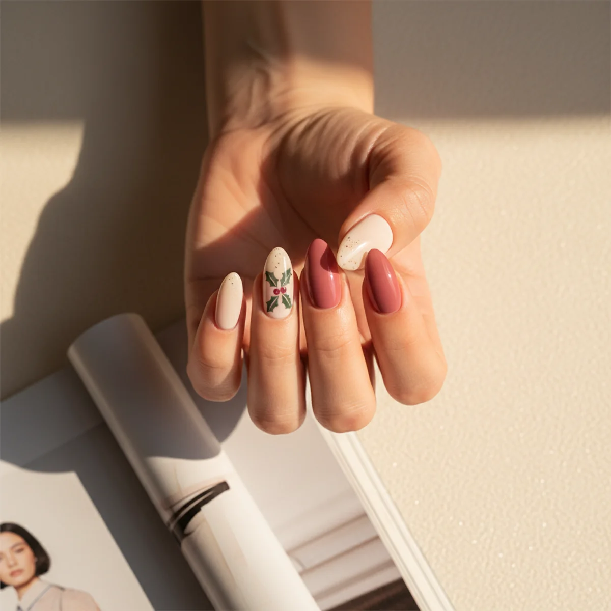 Pearl Cluster Ring Finger Wedding — wedding nail design ideas