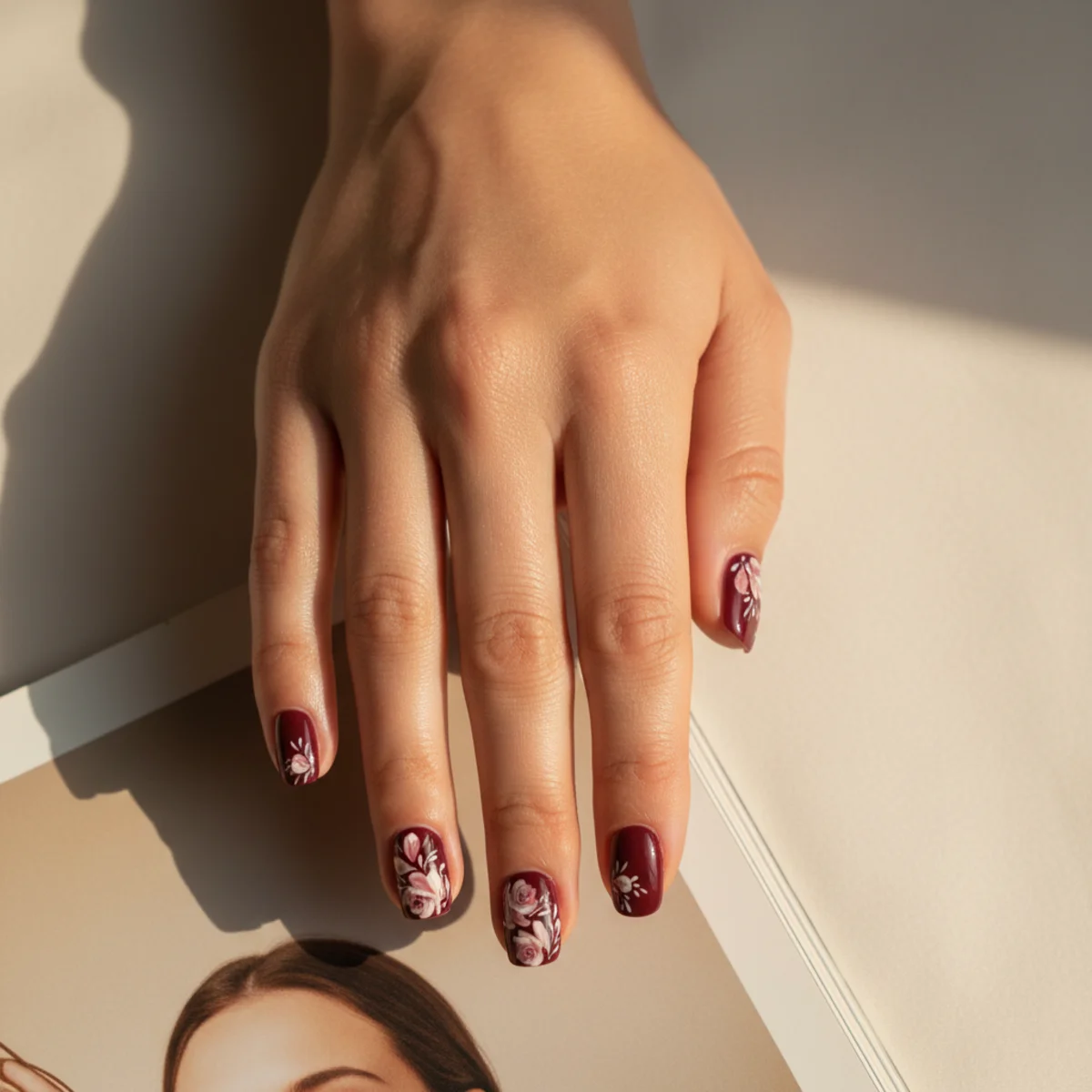 Mocha Latte Glaze — winter nail design ideas