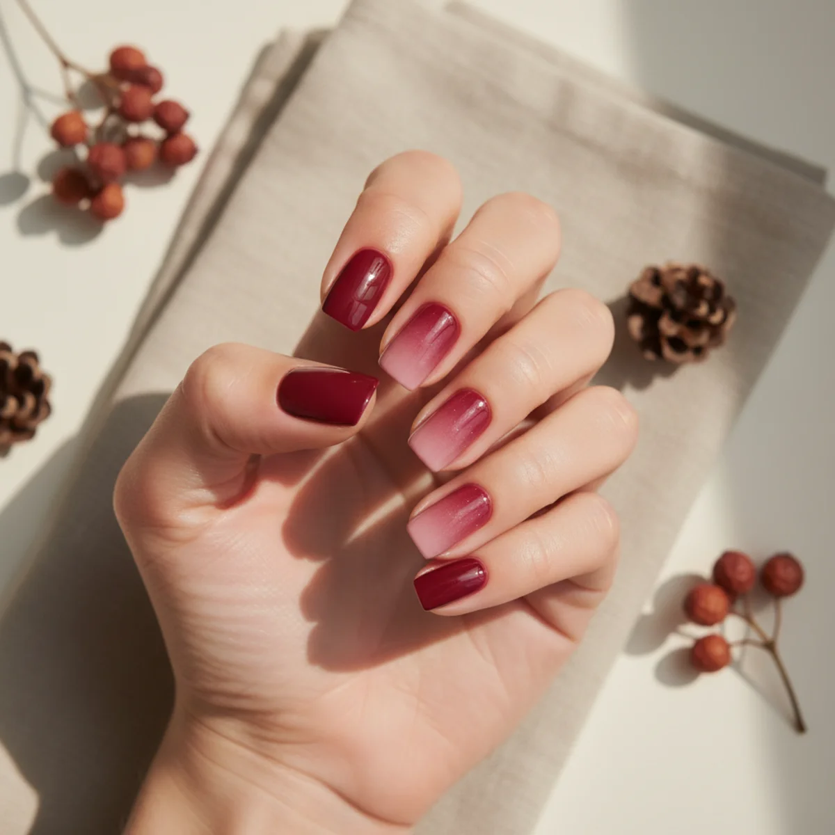 Velvet Plum Magnetic — winter nail design ideas