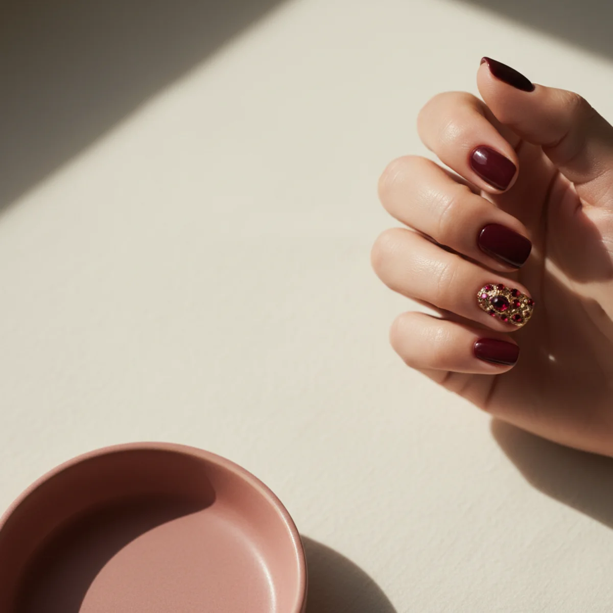 Aurora Cuff Winter — winter nail design ideas