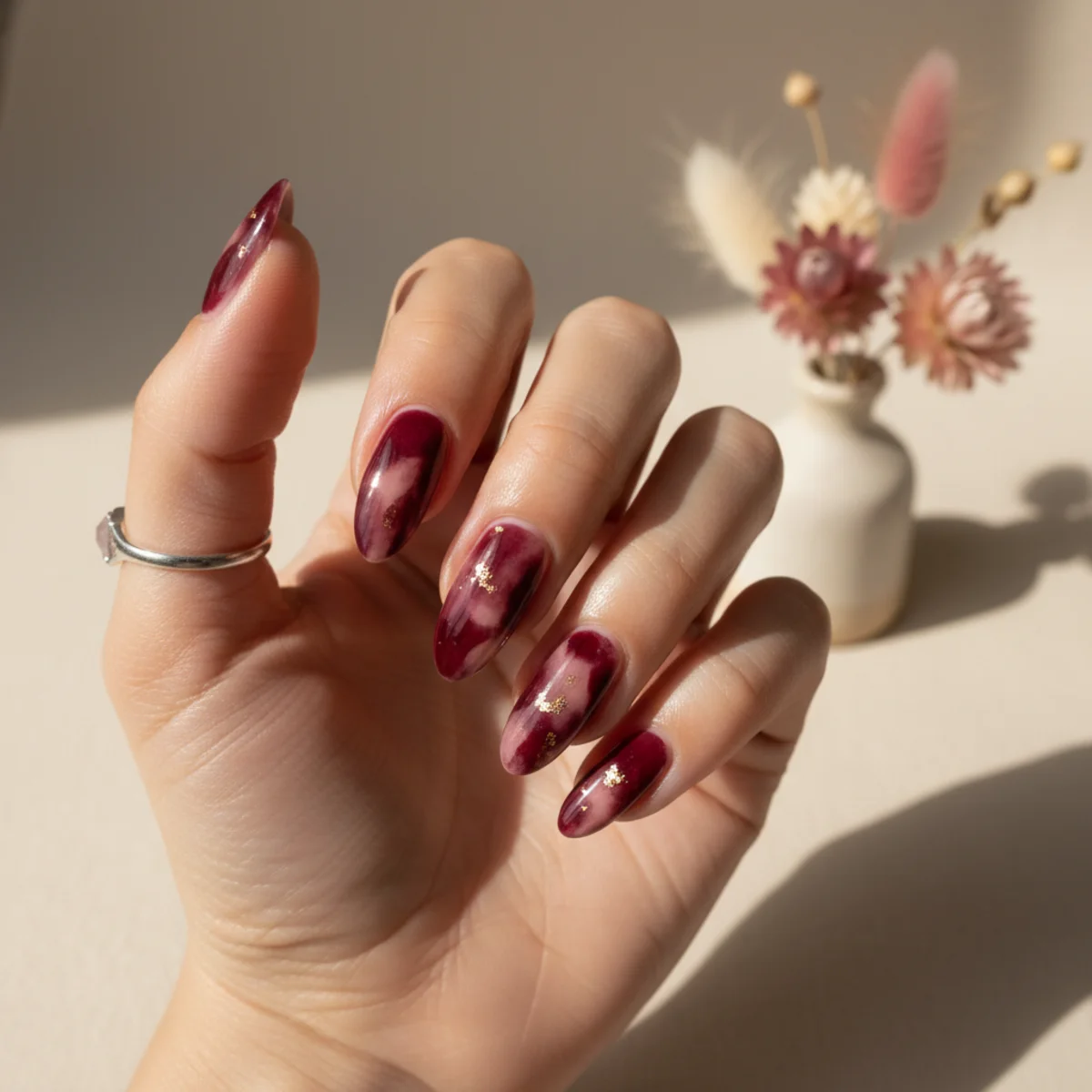 Glazed Donut Winter — winter nail design ideas