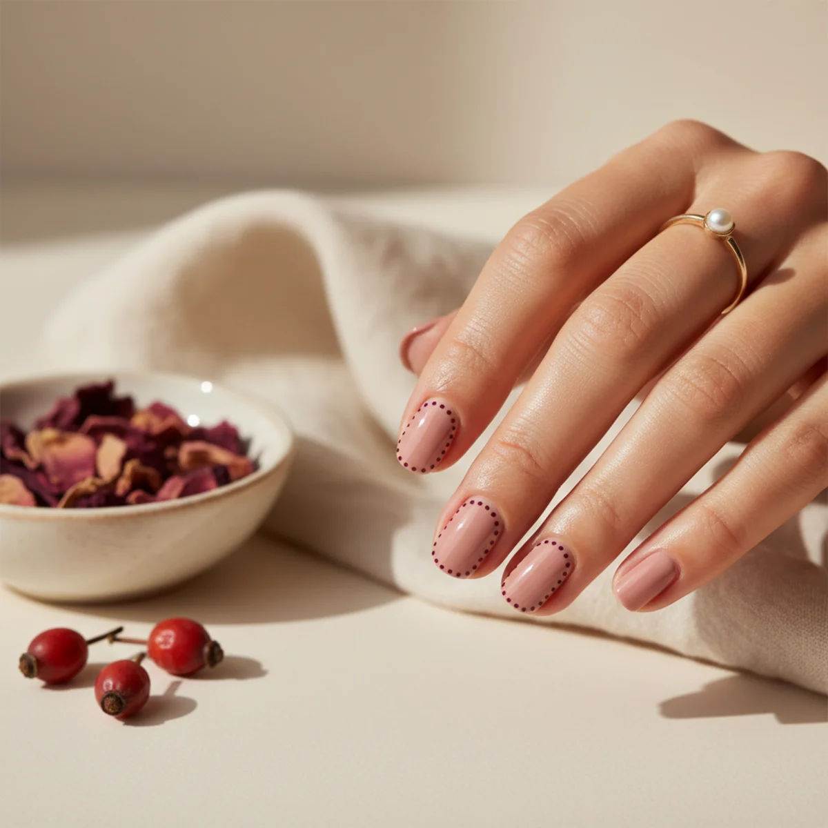 Tonal Mauve Ombre Winter — winter nail design ideas