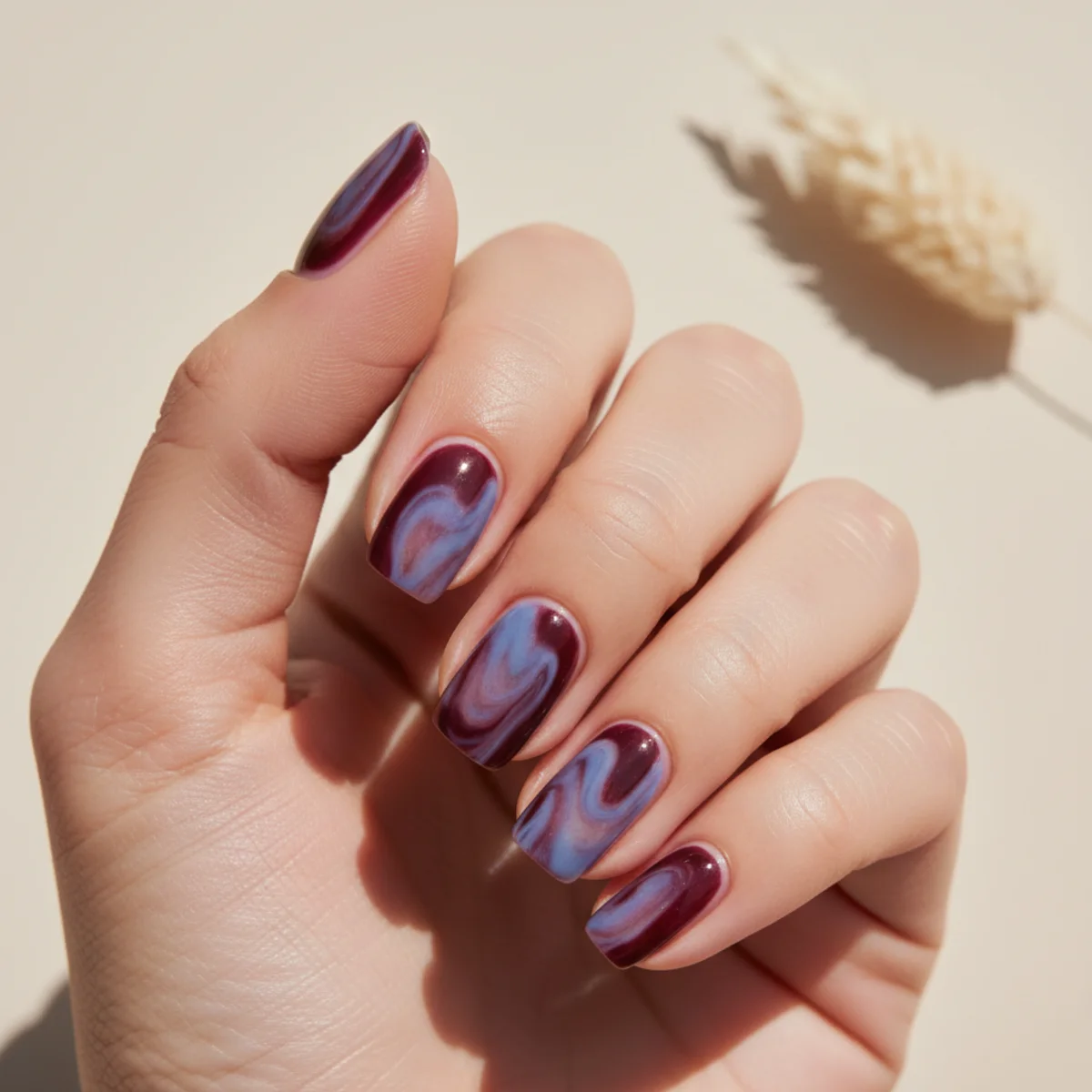 Aurora Pearl Winter — winter nail design ideas