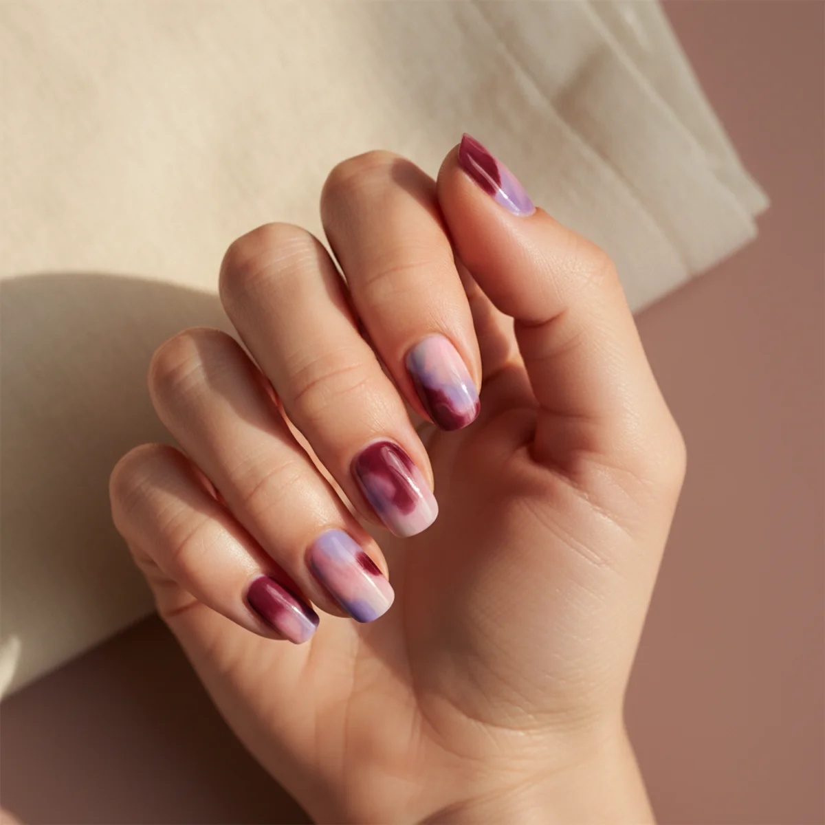 Sheer Crystal Encasement — winter nail design ideas